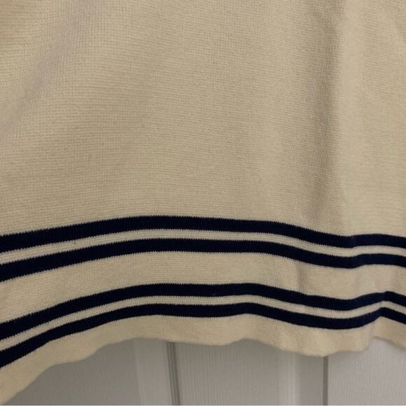 Lane Bryant Cream Sweater with Navy Stripes - Picture 7 of 9